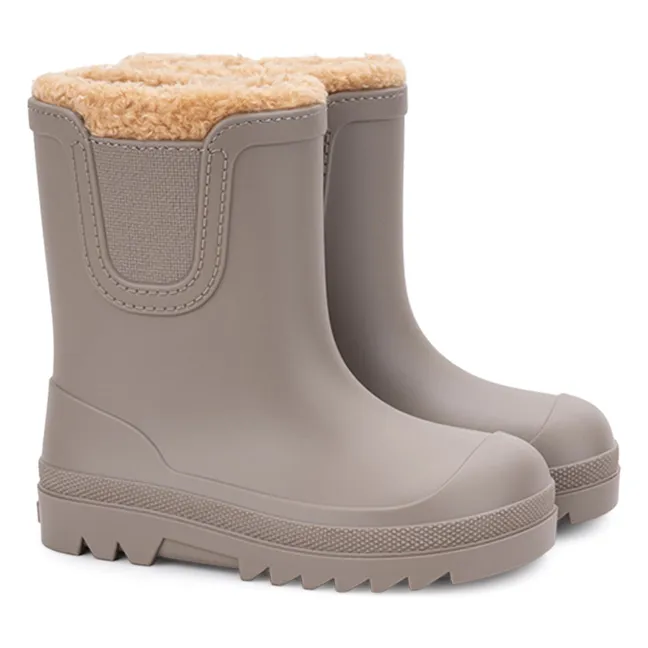 Bottes de Pluie Fourrées Verona Borrego | Taupe