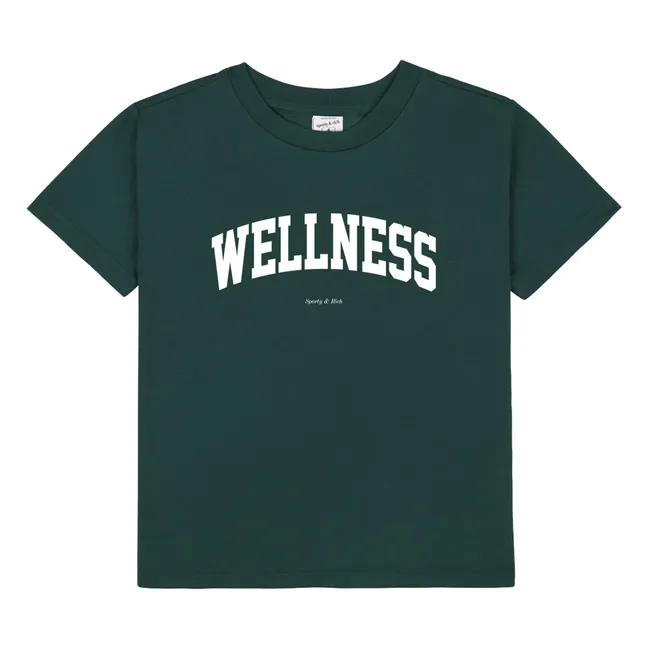 T-shirt Wellness Ivy Coton Recyclé | Vert foncé