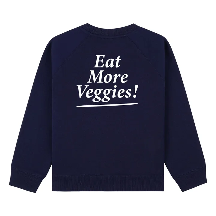 Sweat Eat More Veggies | Bleu marine- Image produit n°4