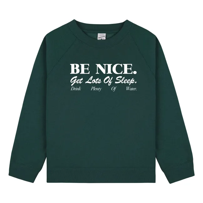 Sweat Be Nice | Vert foncé