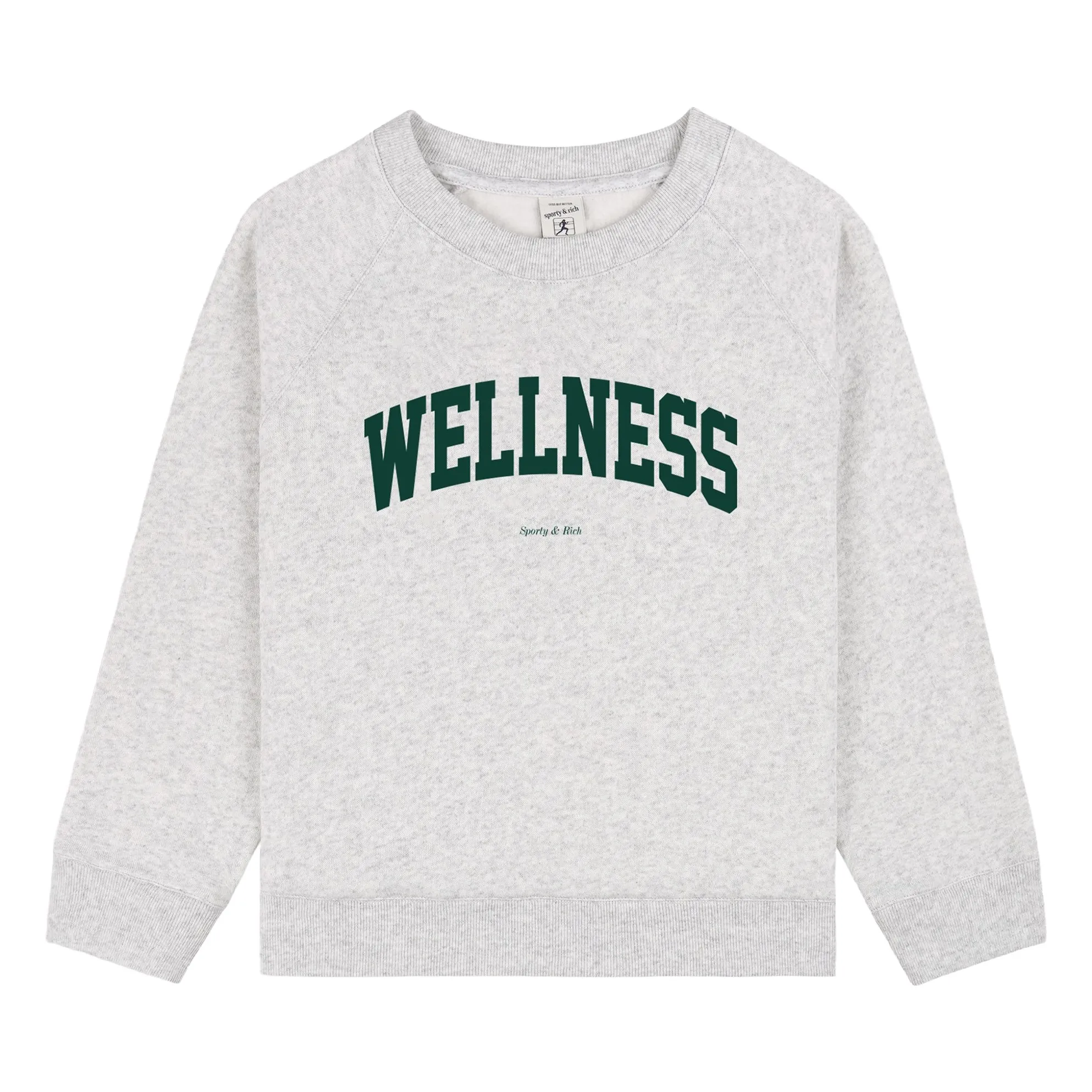 Sporty & Rich Unisex Kids Grey Ivy Wellness Sweat