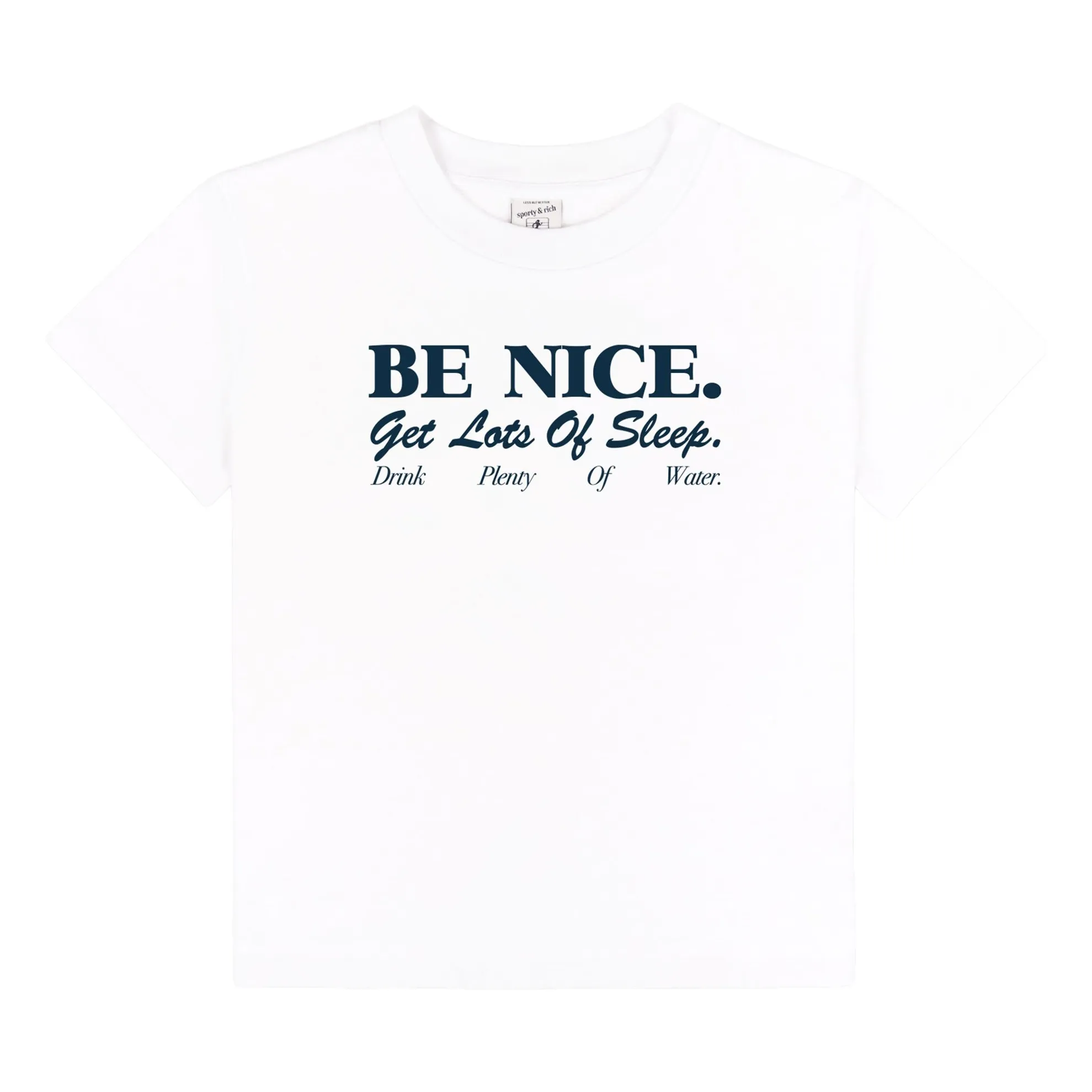 T-shirt Be Nice Coton Recyclé | Blanc- Image produit n°0