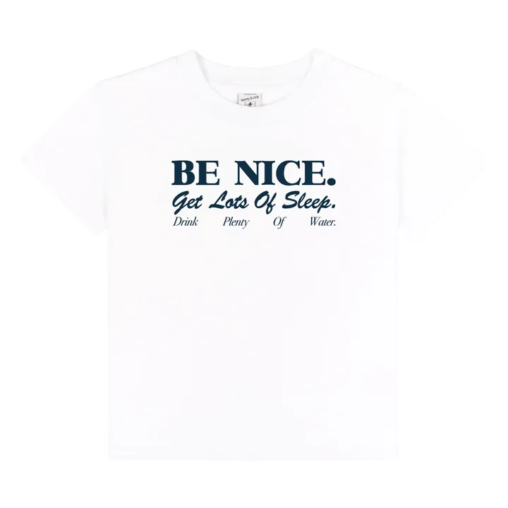 T-shirt Be Nice Coton Recyclé | Blanc- Image produit n°0