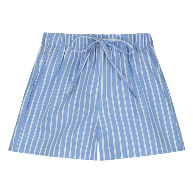 Gestreifte Shorts | Hellblau