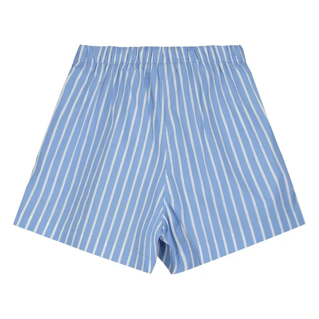 Gestreifte Shorts | Hellblau