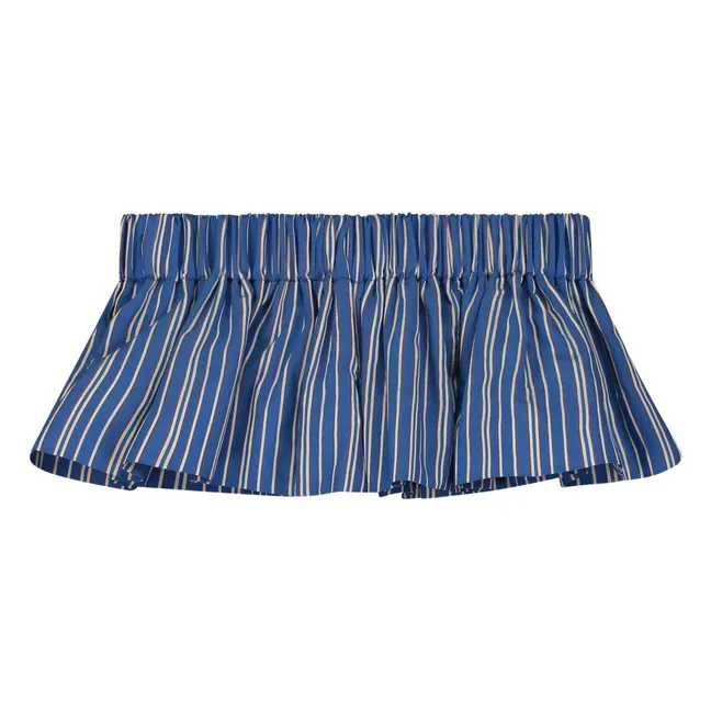 Top de rayas sin mangas  | Azul