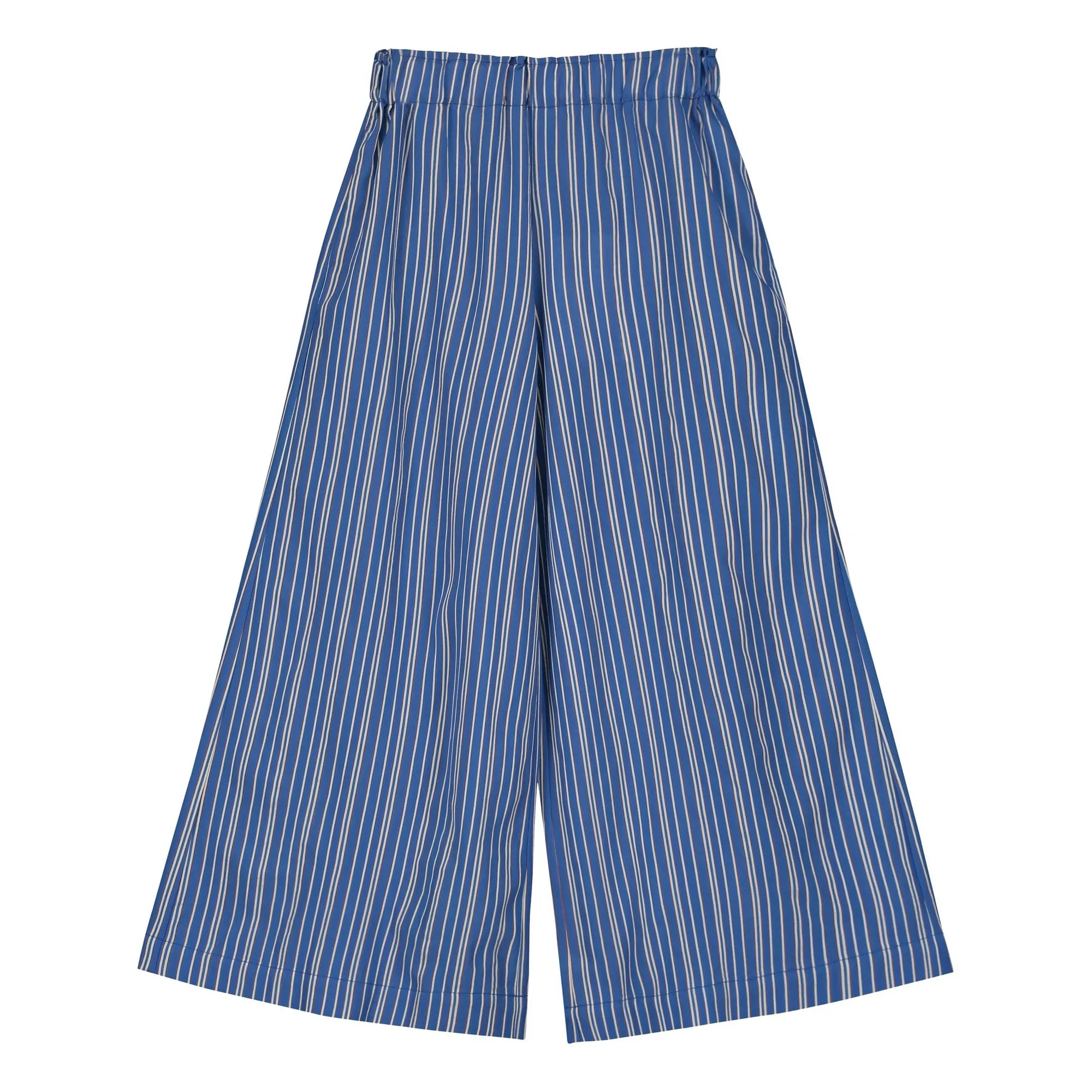 Tangerine Blue Wide Leg Striped Pants