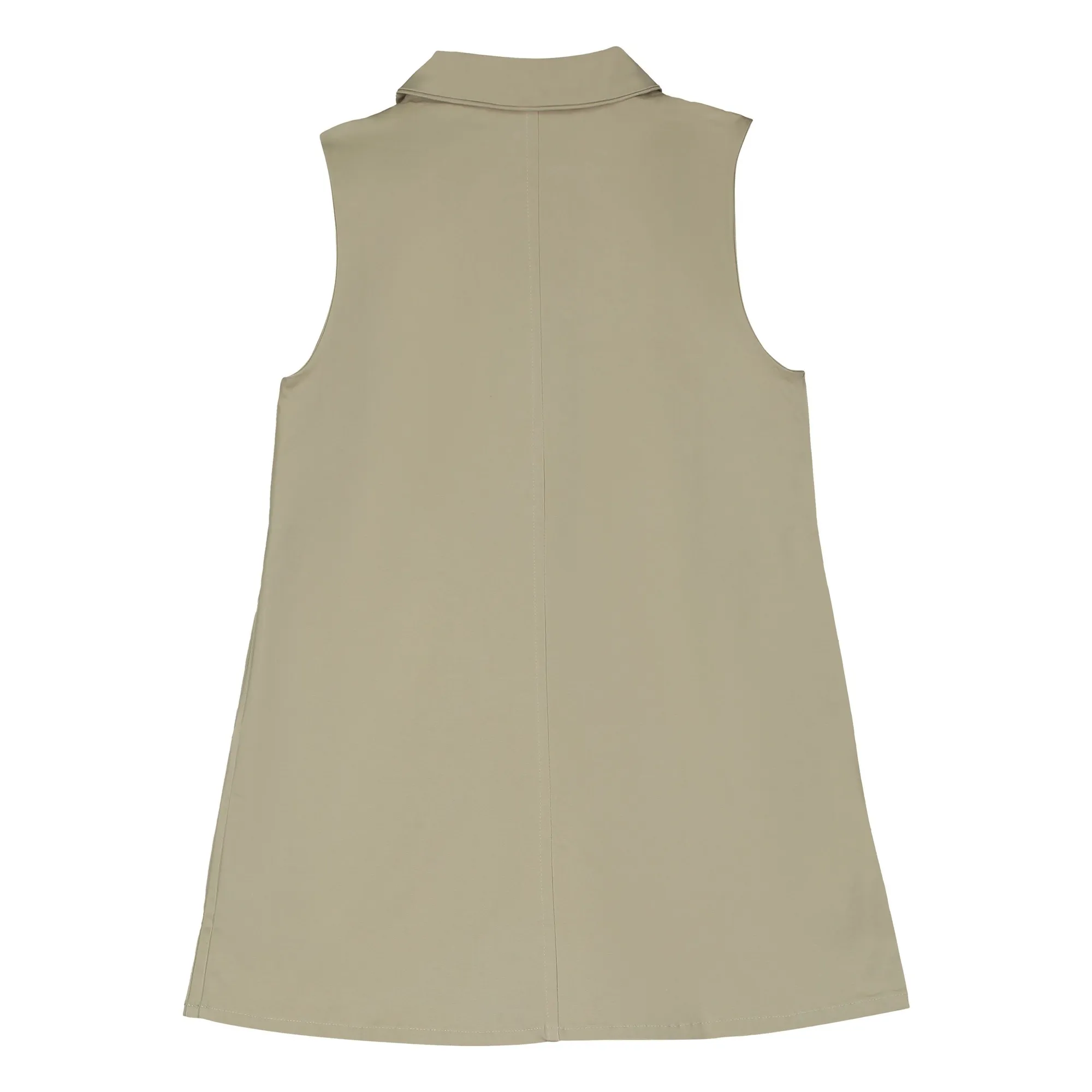 Vestido polo sin mangas | Beige- Imagen del producto n°1