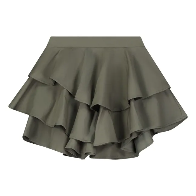 Jupe Volants | Vert kaki