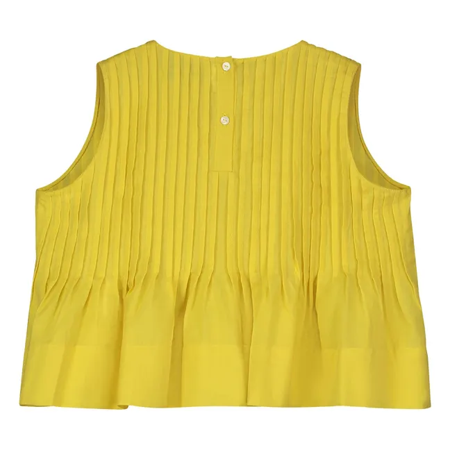 Top plisado | Amarillo