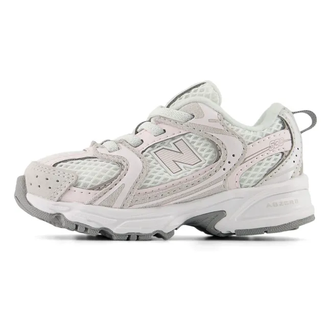 Elasticated Lace Sneakers 530 | Pale Pink