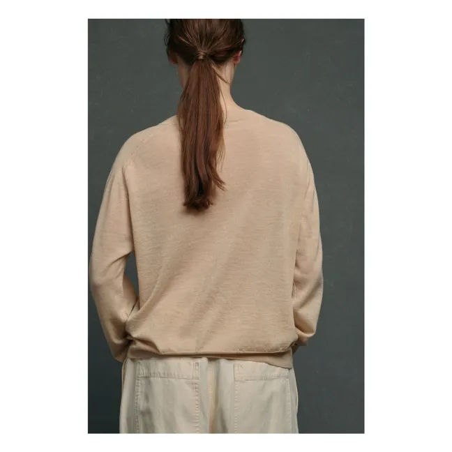 Ace Merino Wool Sweater | Ecru