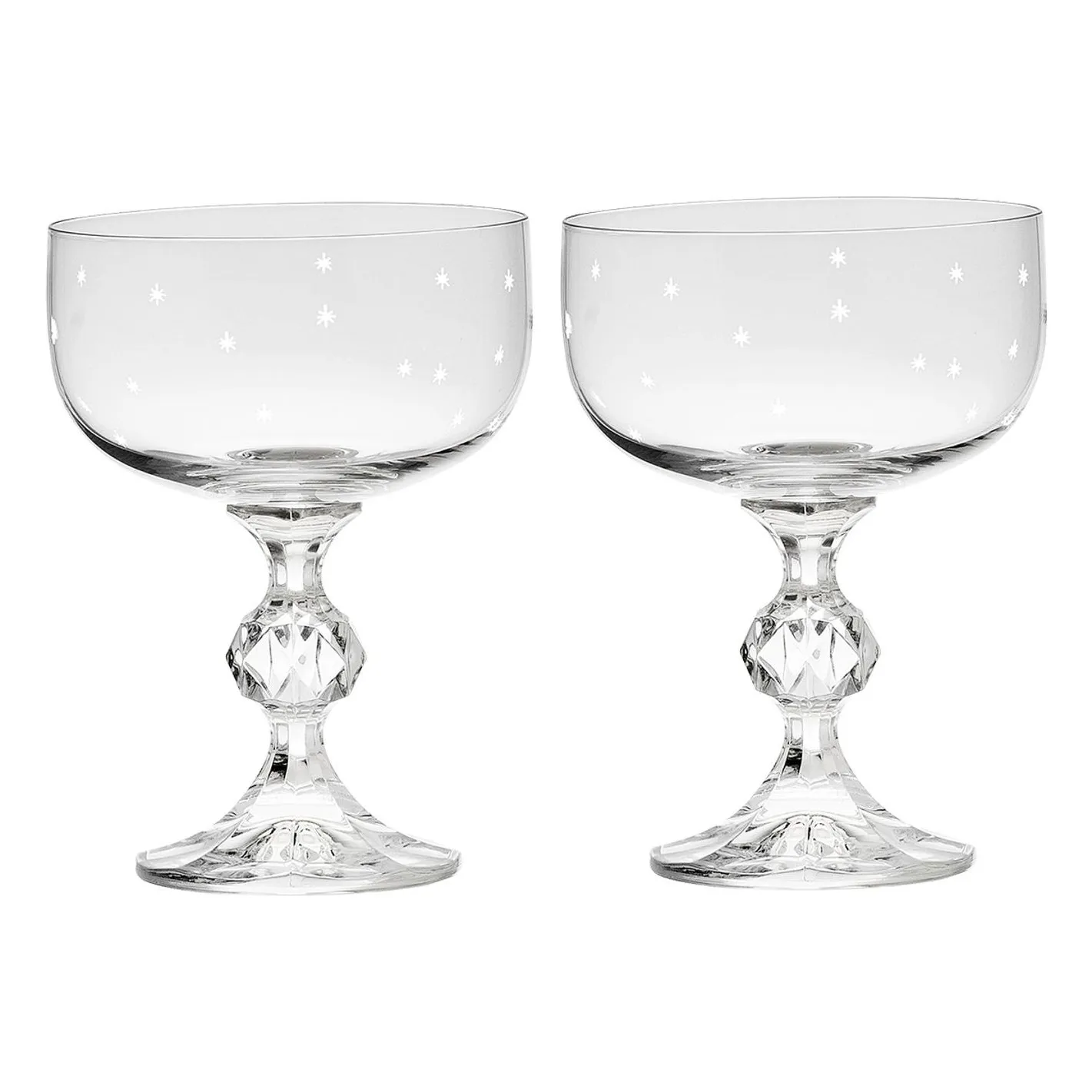 Anna + Nina Transparent Cocktail Glasses - Set Of 2