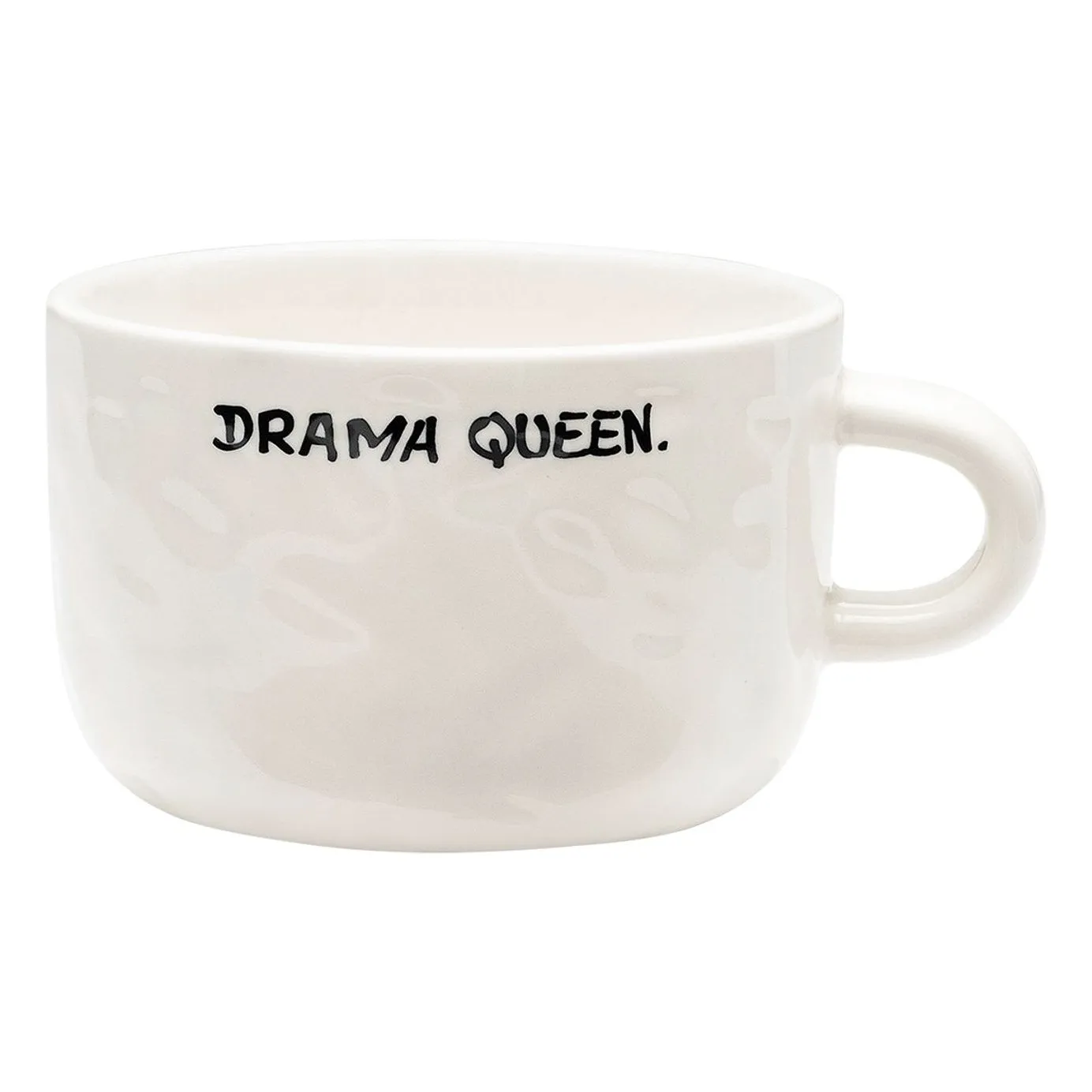 Anna + Nina Ecru Cappuccino Mug Drama Queen