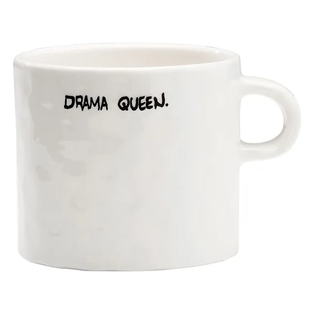Drama Queen mug | Ecru