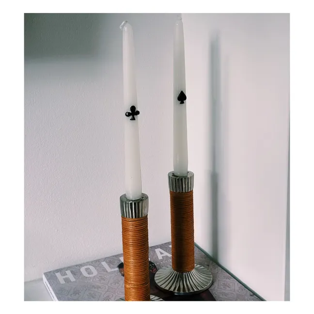 Bougies Play Your Cards - Set de 2 | Noir