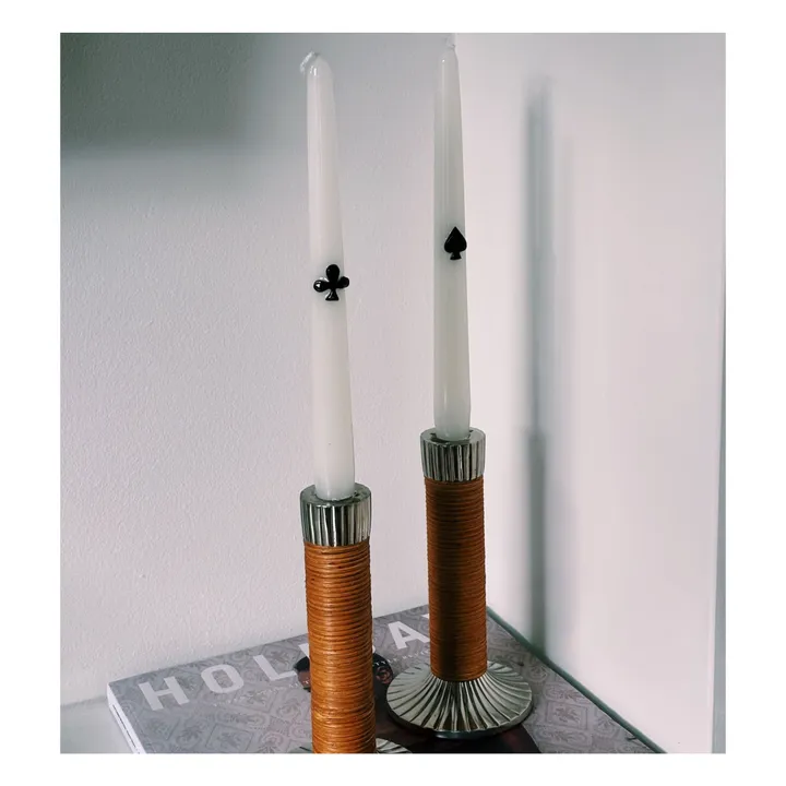 Bougies Play Your Cards - Set de 2 | Noir- Image produit n°1