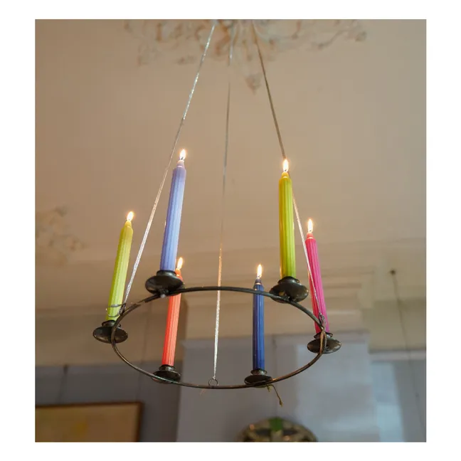 Olive candles - Set of 2 | Olive green