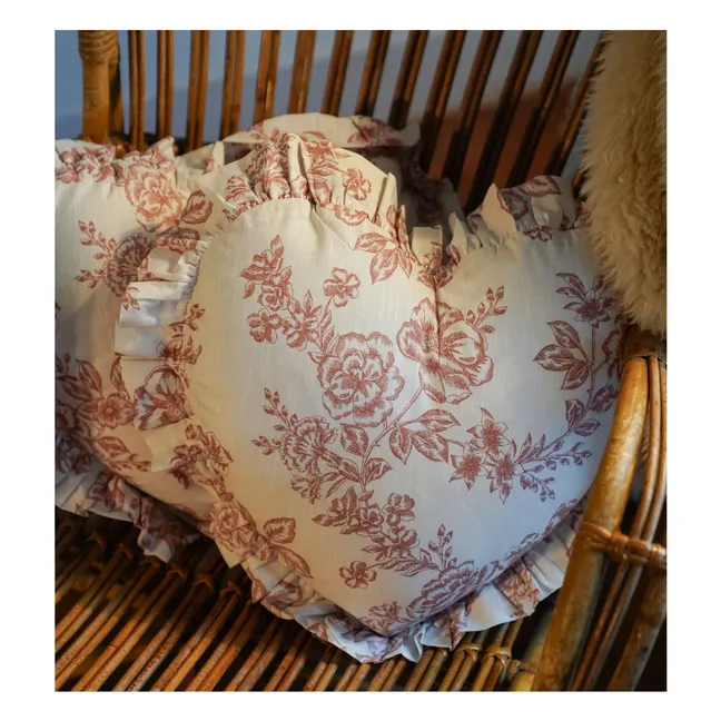 Cuscino a forma di cuore | Rosso