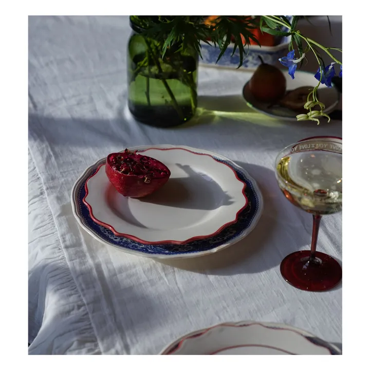 Assiette à dîner Carmine Scalloped | Carmin- Image produit n°2