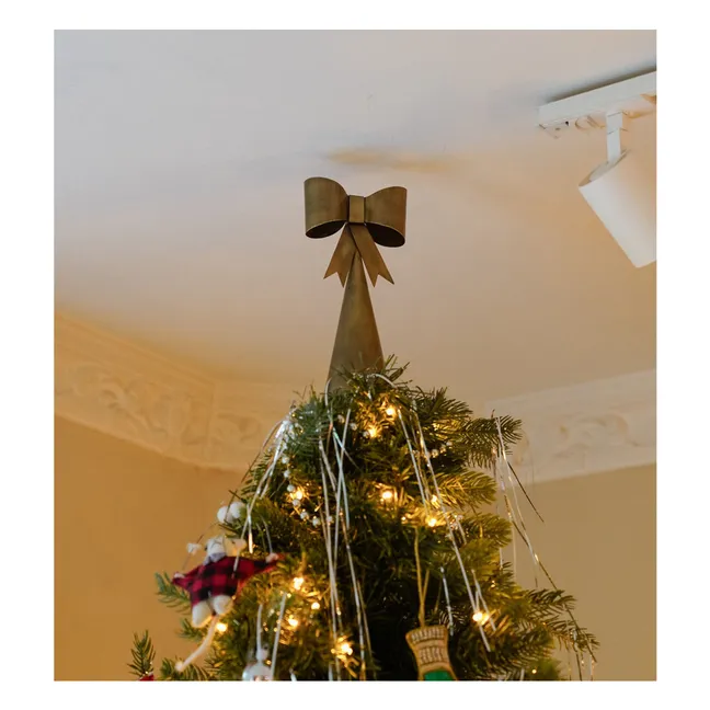 Weihnachtsbaumspitze Radiant Ribbon | Gold