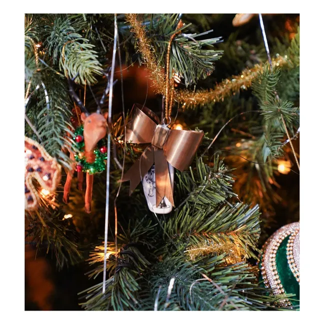 Décoration de Noël Radiant Ribbon | Doré