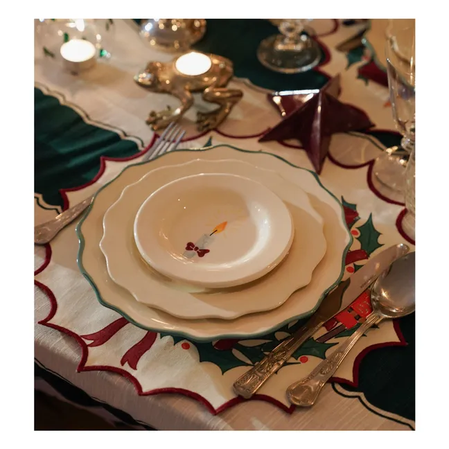 Assiette à dîner Forest | Vert