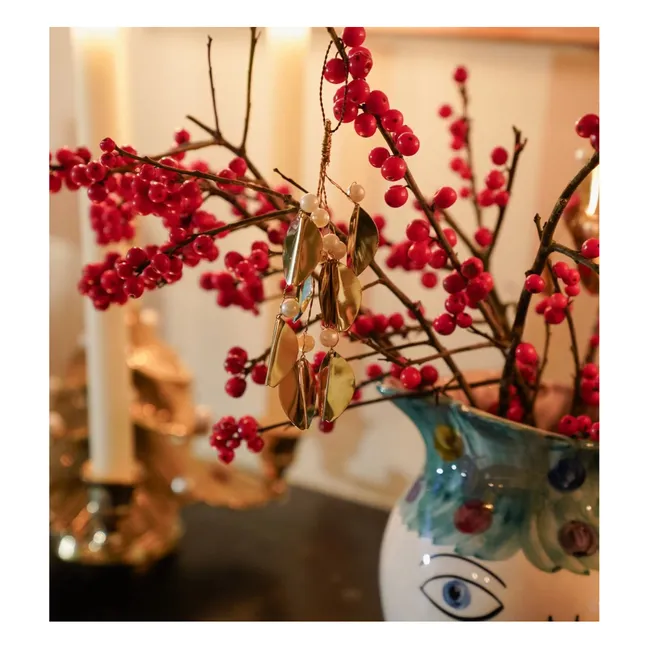 Christmas Decoration Merry Mistletoe | Gold