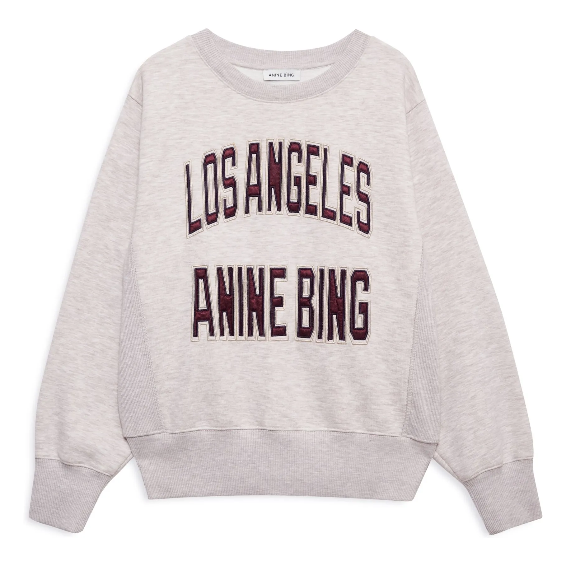 Sweat Harry LA | Beige chiné- Image produit n°0