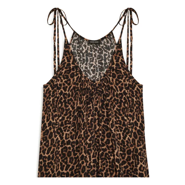 Flora Leopard Dress | Brown
