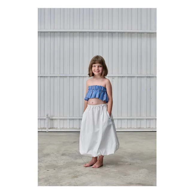 Striped Sleeveless Top | Blue