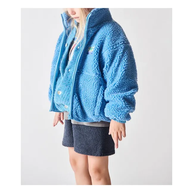 Veste Façon Sherpa Hoktown | Bleu