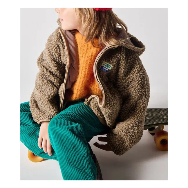 Veste à Capuche Façon Sherpa Hoktown | Café