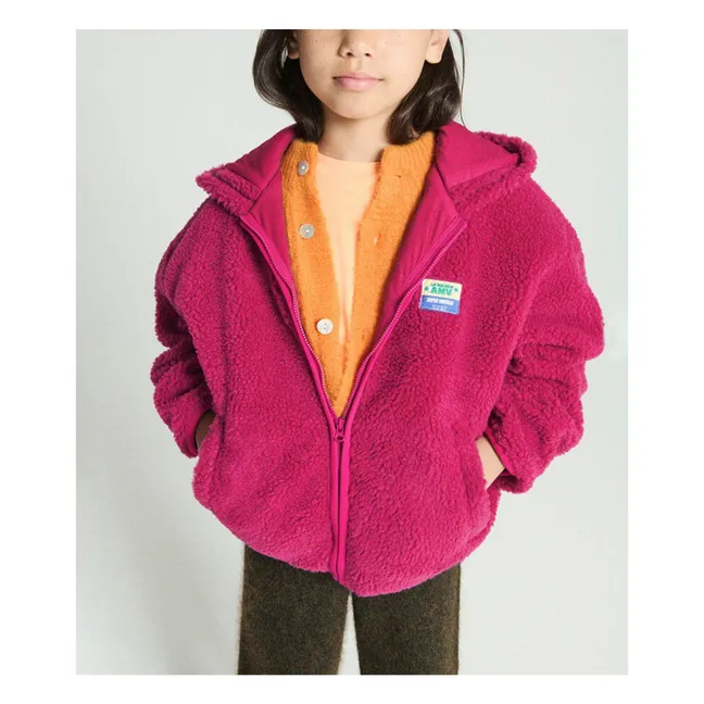 Hoktown Sherpa Hooded Jacket | Fuchsia