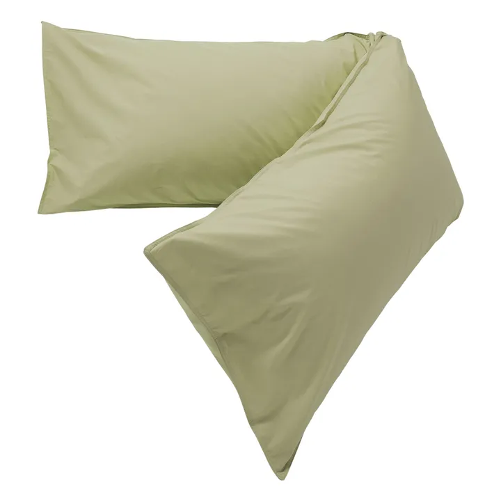Coussin Bedmate en percale organique - Pistachio | Pistachio- Image produit n°1