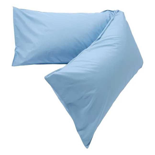 Bedmate cushion in organic percale - Sky Blue | Light blue