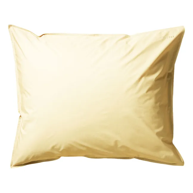 Taie d'oreiller en percale organique - Butter Yellow | Jaune