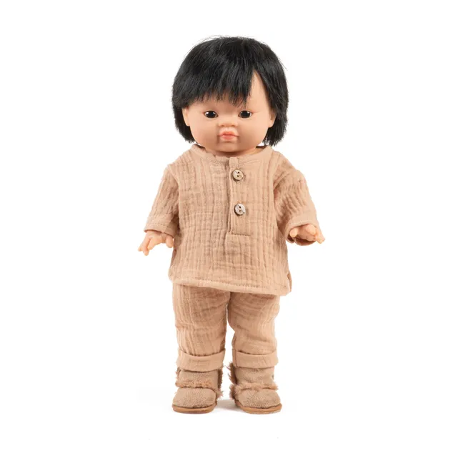 Vestiaire poupon - Set di garze di cotone Andrea | Latte