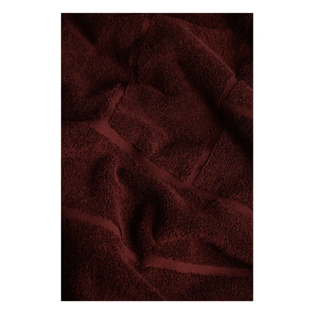Serviette de bain Greenwich | Bordeaux