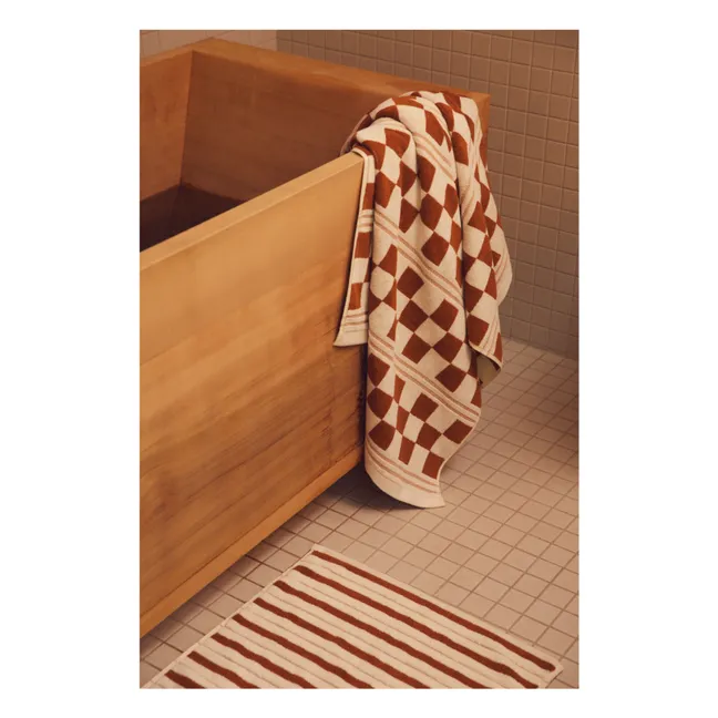 Tapis de bain Echo | Terracotta