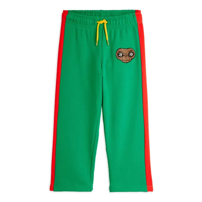 Jogger con ribete de E.T. Algodón orgánico | Verde