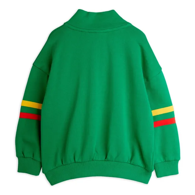 Zipped Sweat E.T. Organic cotton | Green