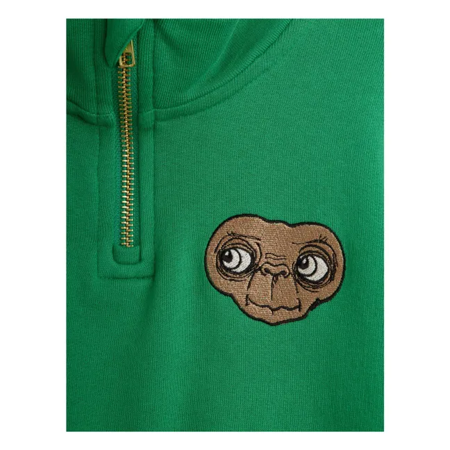 Zipped Sweat E.T. Organic cotton | Green