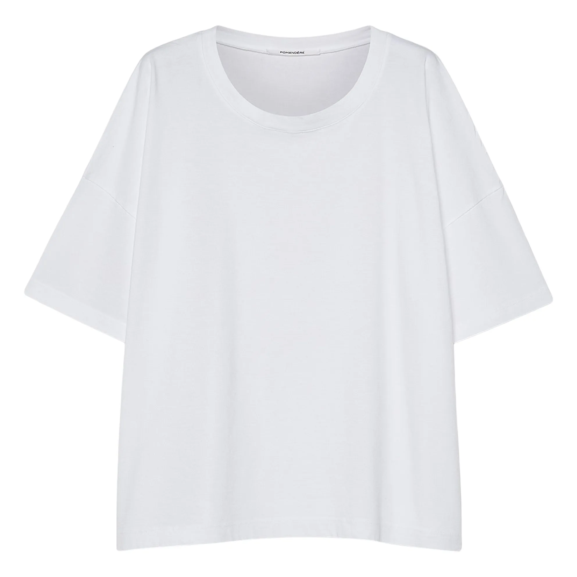 Pomandère White Cotton Jersey T-Shirt