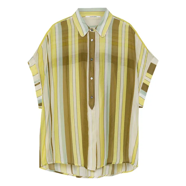 Chemise Popeline | Vert anis
