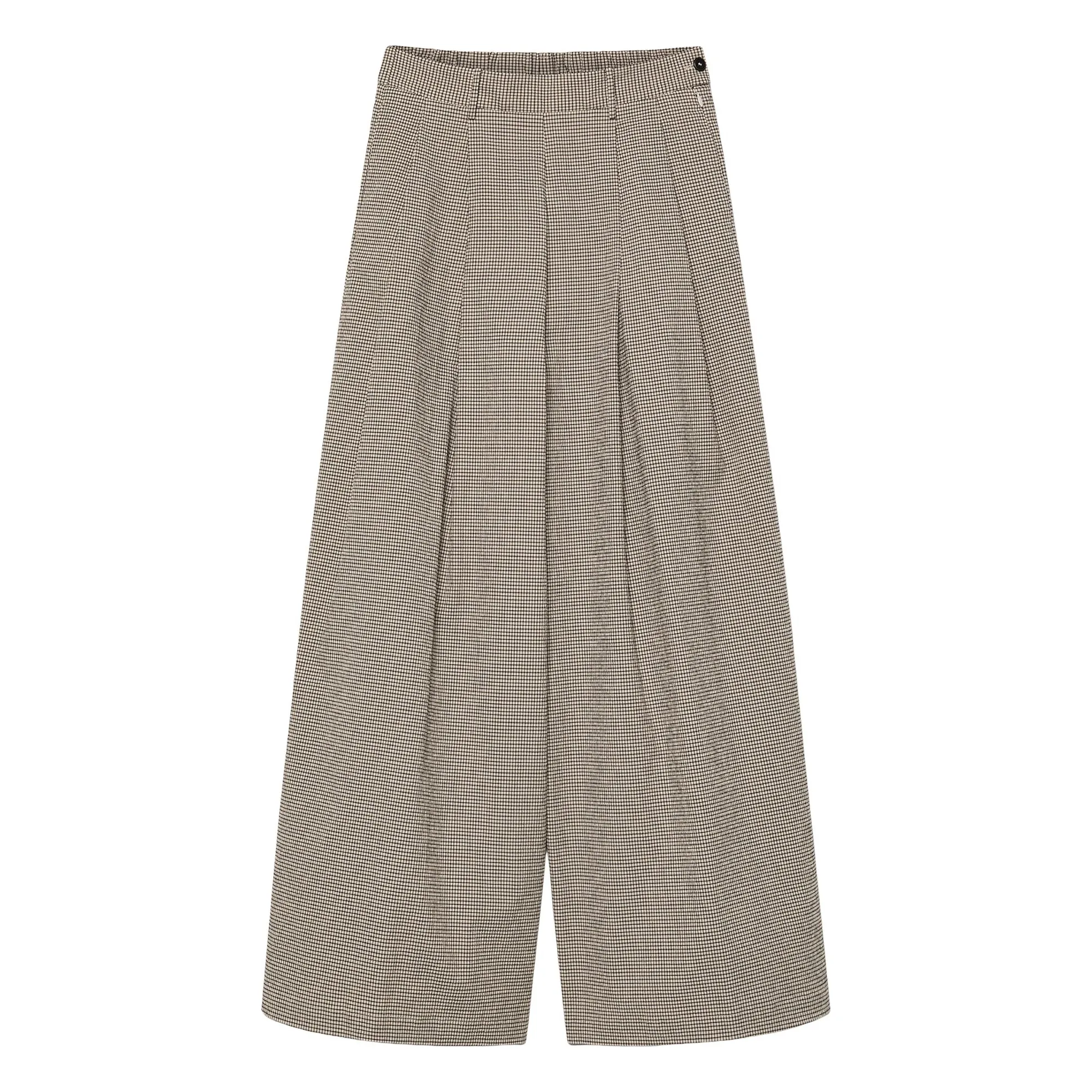 Pomandère Cream Cotton Gabardine Pants