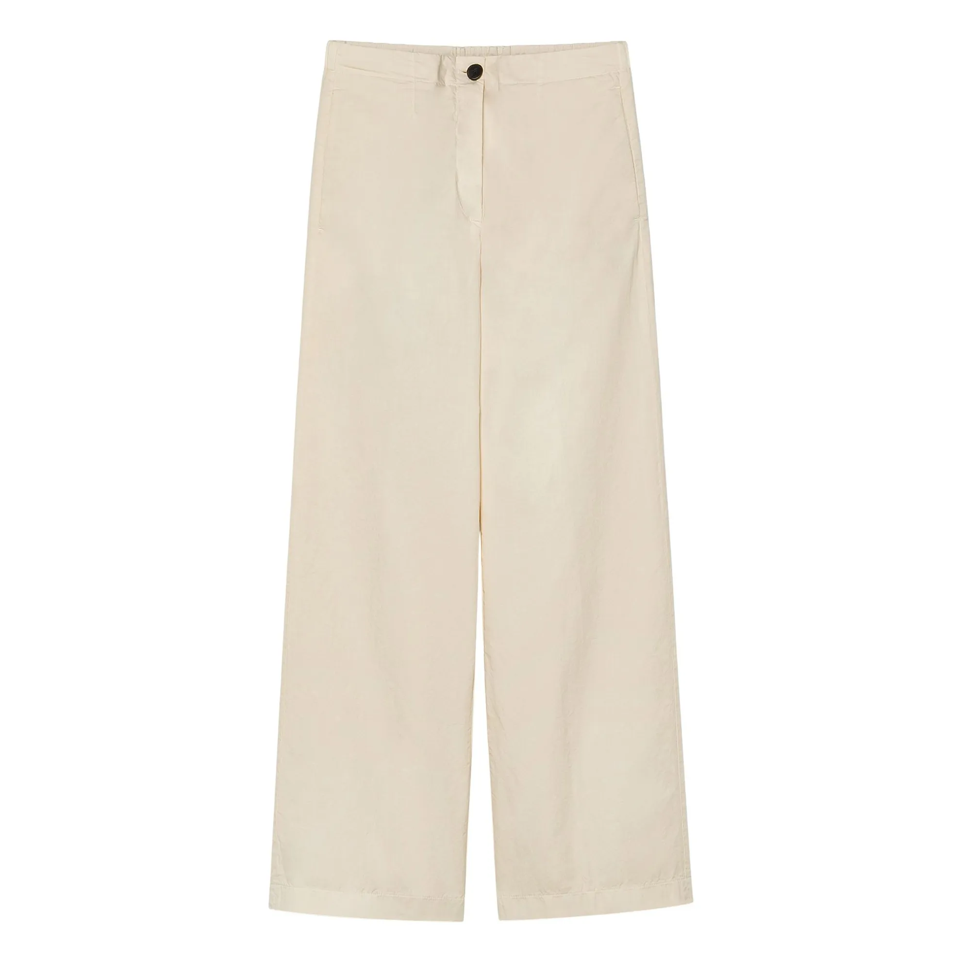 Pomandère Cream Cotton Gabardine Pants