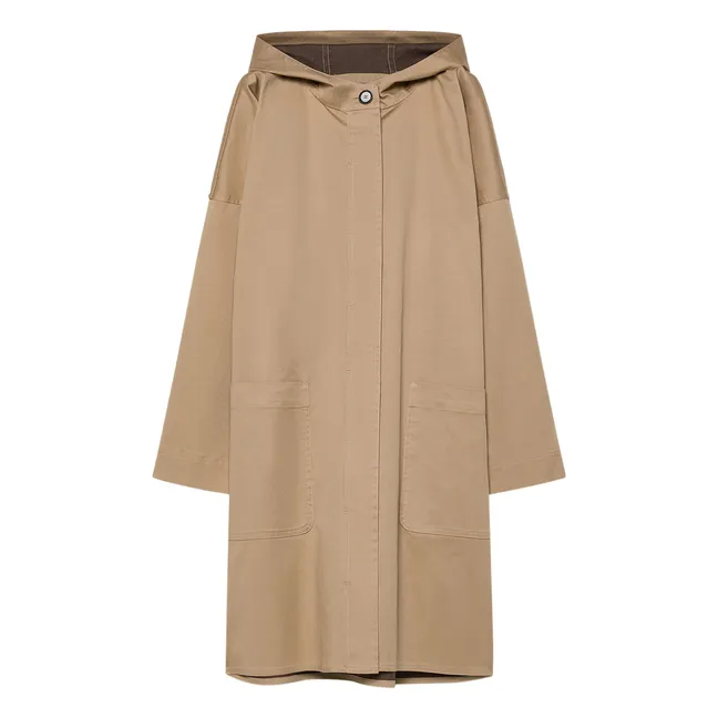 Cotton Canvas Waterproof Jacket | Sand