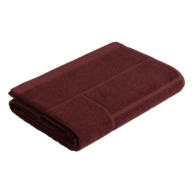 Greenwich bath towel | Burgundy