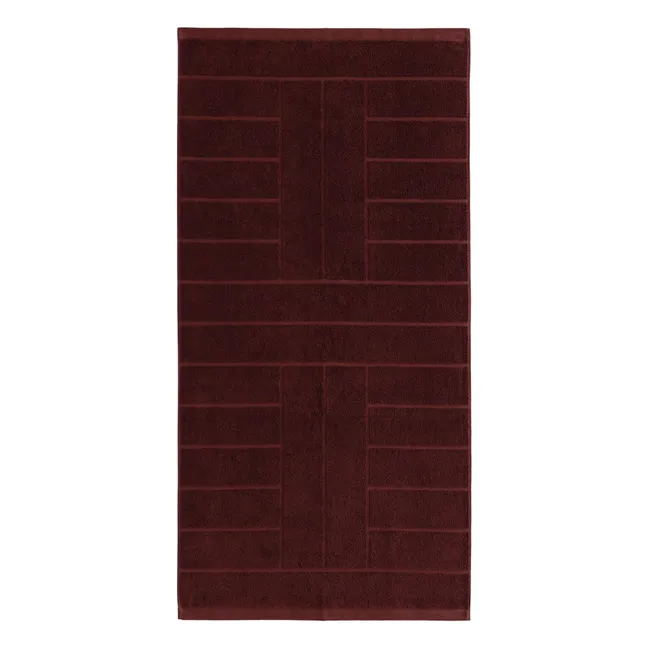 Serviette de bain Greenwich | Bordeaux